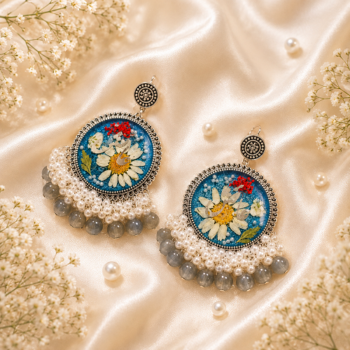 Stunning Resin Art Jhumkay-02 Available #03079735773